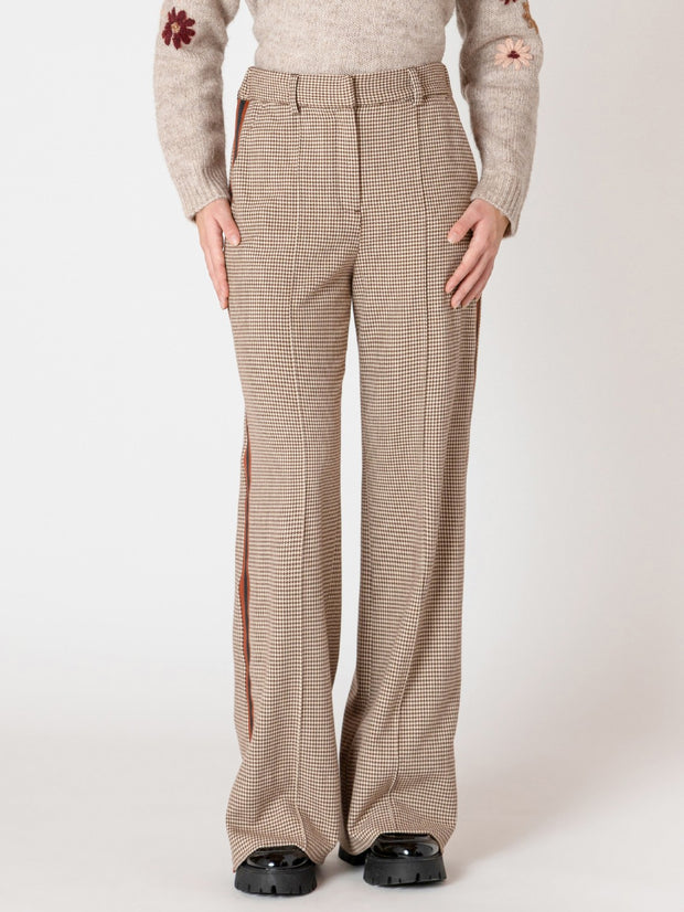 BLACK TAPE Striped Wide Leg Pant