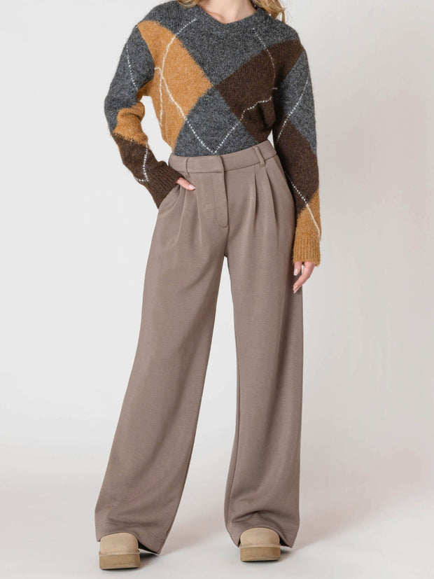 ROOM 34 Wide Leg Knit Trouser