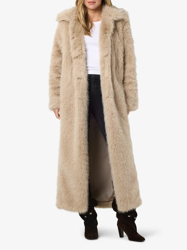 NOISY MAY Evie Faux Fur Long Coat