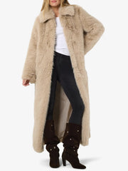 NOISY MAY Evie Faux Fur Long Coat