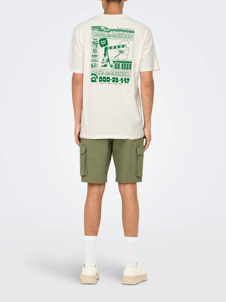 ONLY + SONS Men's Manuel Casa Life Desert Tee