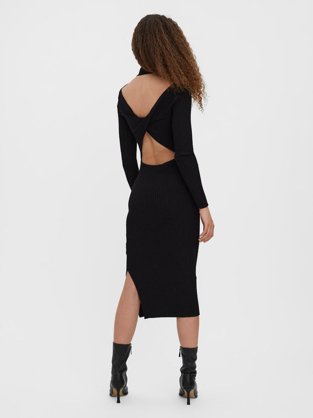 VERO MODA Wyatt High Neck Open Back Dress