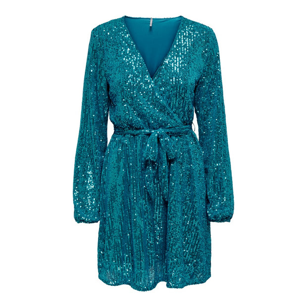 ONLY Liv Sequin Wrap Dress