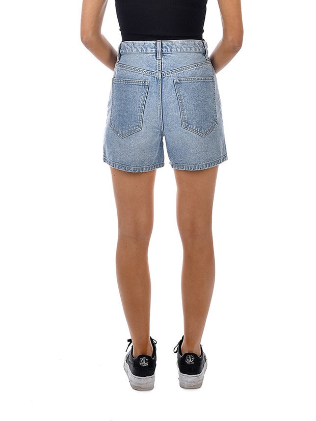 REUSED BY RD STYLE Asymmetrical Criss Cross Shorts