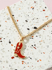 27 Miranda Cowboy Boot Necklace