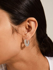 PILGRIM Sara Spiral Hoop Earrings