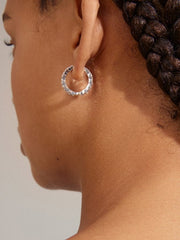 PILGRIM Create Crystal Hoop Earrings