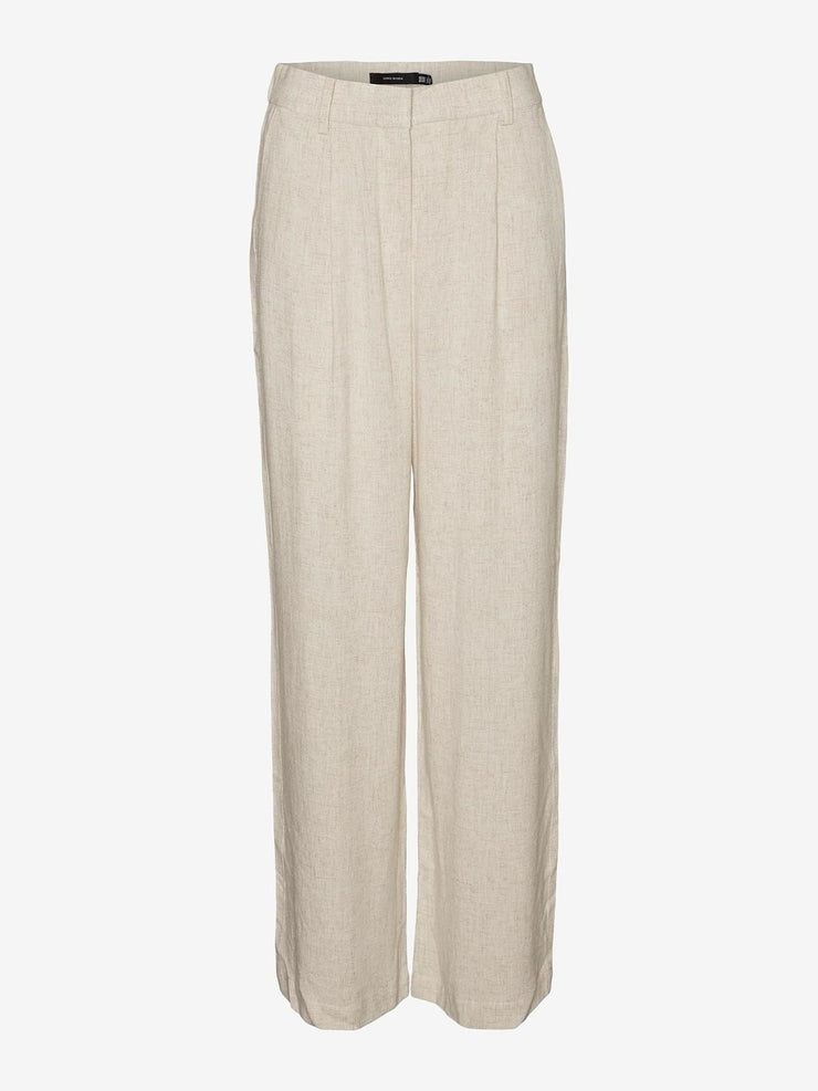 VERO MODA Vivian Wide Leg Linen Pant