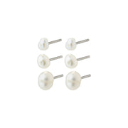 PILGRIM Edil Freshwater Pearl Earring 3-in-1 Set