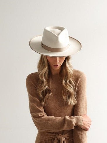 GIGI PIP Monroe Rancher Hat- Off White