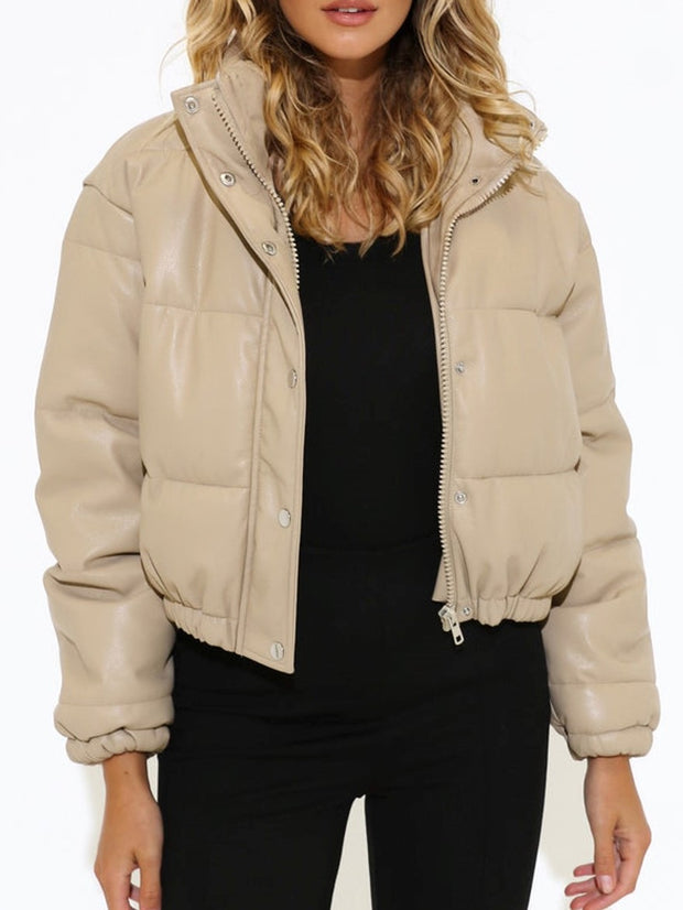 MADISON THE LABEL Fifi Faux Leather Puffer