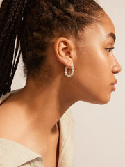 PILGRIM Annika Robe Chain Hoop Earrings