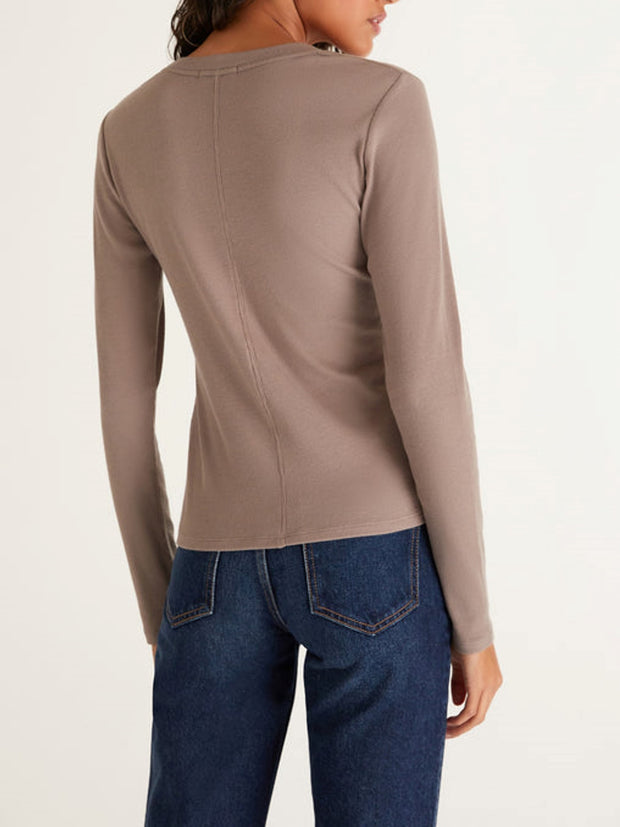 Z SUPPLY Sirena Rib Long Sleeve