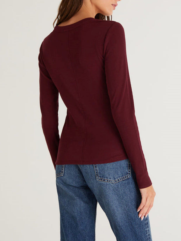 Z SUPPLY Sirena Rib Long Sleeve