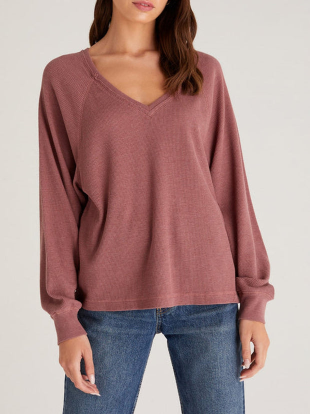 Z SUPPLY Frances Waffle Top