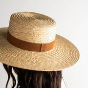 GIGI PIP Capri Medium Straw Boater Hat