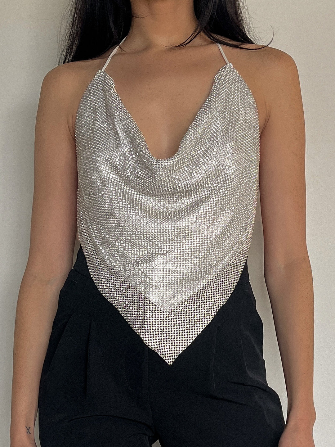 ○様　DIANTE Rhinestone halter neck tops 06001-