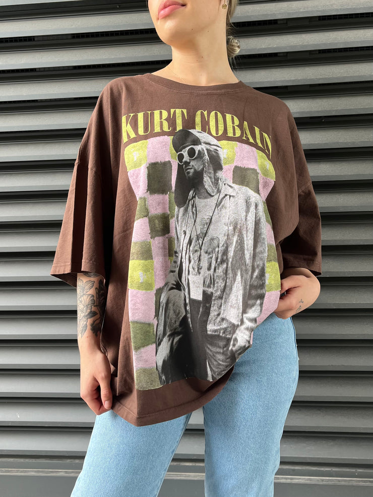 DAYDREAMER Kurt Cobain Checkered Tee