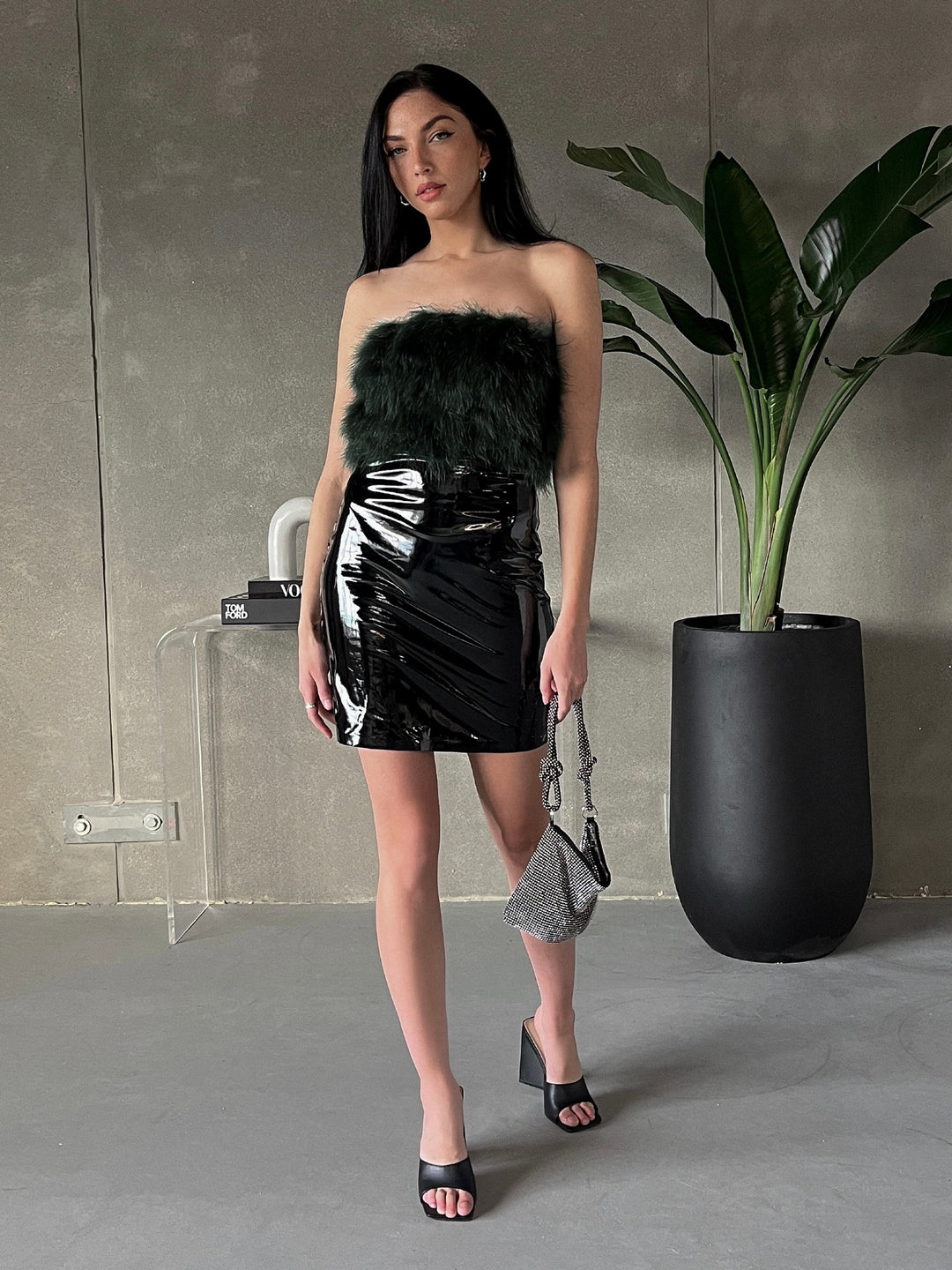 27 Feather Corset Tube Top – 27 Boutique