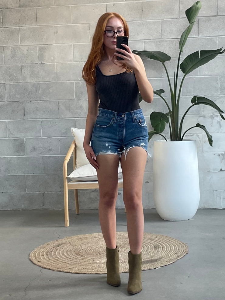 Levi's 501 high sale waisted shorts