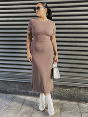DEX Naomi Ribbed T-Shirt Maxi Dress