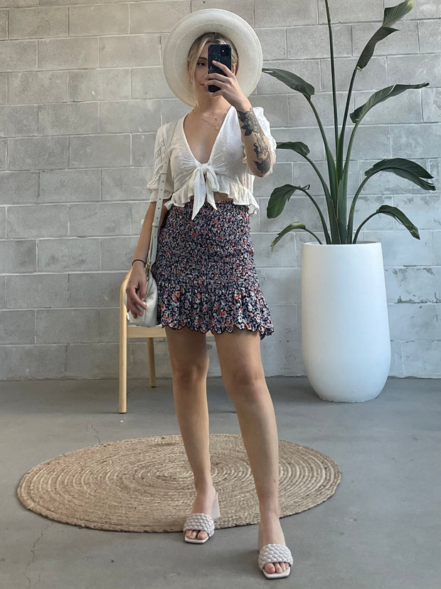 VERO MODA Nyla Smocked Skirt