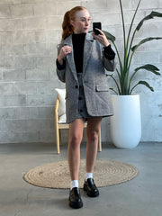 ONLY Alison Gingham Mini Skirt