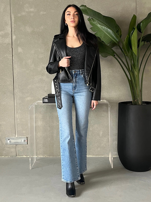 ONLY Hailey Faux Leather Biker Jacket