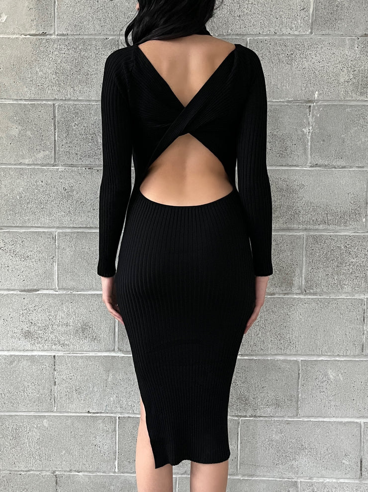 VERO MODA Wyatt High Neck Open Back Dress
