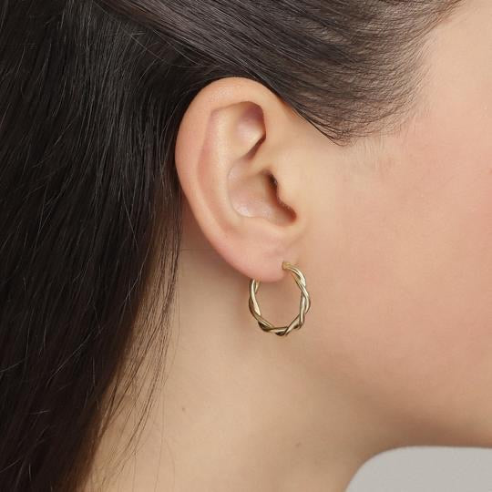 PILGRIM Small Naja Hoop Earrings