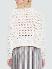 BLACK TAPE Gabby Open Knit Sweater
